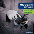 Touchscreen-compatible safety gloves, pack of 3 synthetic leather work gloves for convenience