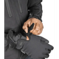 Dark gray winter glove with adjustable wrist strap for Tradecraft Tactical Jacket 2.0