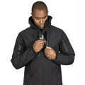 Black zip-up hooded Tradecraft Tactical Jacket 2.0 with body armor panel option