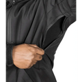 Black Tradecraft Tactical Jacket 2.0 with zippered side pocket for body armor panel