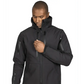 Black Tradecraft Tactical Jacket 2.0 with high collar and zippered front, body armor panel