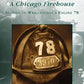 Traditional firefighter helmet with badge 3970 from Wrigleyville’s engine at Chicago Firehouse