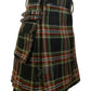 Traditional Scottish Tartan Utility Kilt with Pleats and Cargo Pockets in World Celt Tartan