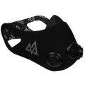 Black TRAINING MASK 2.0 with dual breathing valves for first responders and optimized turn flow