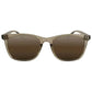 Translucent gray sunglasses with brown-tinted lenses, Solect Navigator Polarized