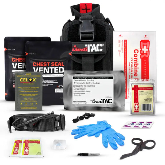 Trauma First Aid Kit for First Responders Firefighter Police Tactical IFAK Kit