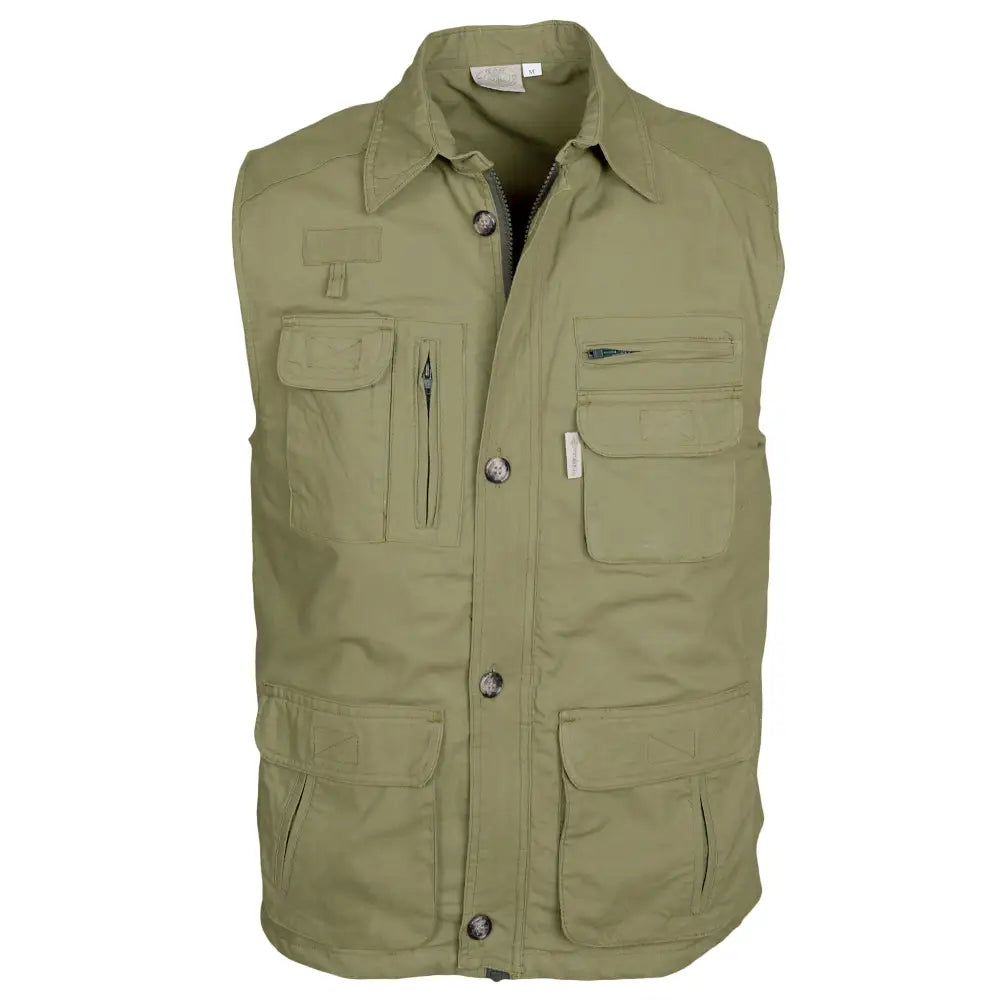 Travel Vest for Men - Khaki - Chief Miller Apparel