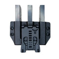 Black tactical belt holster attachment for Triple 1911 Magazine Carrier for first responders