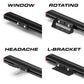 Truck light bar mounting options for Feniex Fusion work light with downloadable Feniex Fusion guide