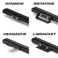 Truck light bar mounting options for Feniex Fusion work light with downloadable Feniex Fusion guide