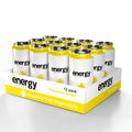 Twelve-pack of Pineapple Splash Buff’d Energy drinks for first responders with refreshing flavor
