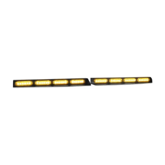 Open box amber LED visor bar for first responders UBL U-Lite Visor Bar