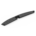 Black curved metal brackets for Feniex Quantum 2.0 light bar used by first responders