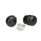 Whelen Howler primary siren set with black air filters and silver electronic control unit