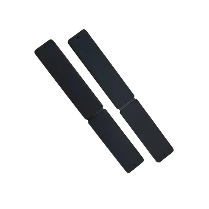 Two black elastic arm bands for the Shove Knife Pack of 2 positioned in parallel