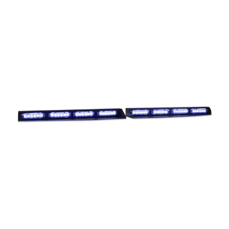 Black LED light bars on UBL U-Lite Visor Bar for high visibility and safety