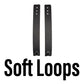 Black soft loops with snap closures for P320 XTEN magazine holster and retention