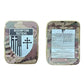 Camouflage ballistic plates with Redemption Tactical logo, large size body armor kit