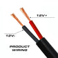 Two-conductor electrical wire for Feniex Torch Pole Light on Feniex Torch and torch pole