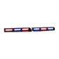Two emergency vehicle light bars on a UBL U-Lite Visor Bar Mini for enhanced visibility