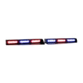 Two emergency vehicle light bars on a UBL U-Lite Visor Bar Mini for enhanced visibility