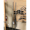 Two metal barbells from SFE 7 Ft Olympic Barbell, perfect for first responders and firefighters