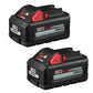 Milwaukee M18 RedLithium High Output XC6.0 Battery Packs in 2 Piece Set