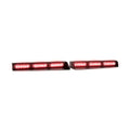 Two red LED light bars on UBL U-Lite Visor Bar Mini for enhanced visibility