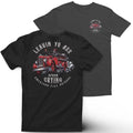 Two fire truck design t-shirts from the Apron Crying Tee collection