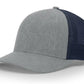 Two-tone baseball cap with serpent skull leather patch and skull leather patch design