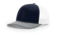 Two-tone baseball cap with EMS Reaper leather patch for first responders