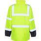 High-visibility UHV1004 HiVis Contractor Jacket in yellow with reflective stripes