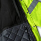 High-visibility UHV1004 HiVis Contractor Jacket in yellow with reflective strips and quilted lining