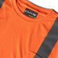 Orange UHV303 HiVis Short Sleeve Tek Tee with reflective stripes and Utility Pro label