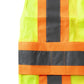 High-visibility UHV312 HiVis Expandable Mesh Vest with reflective orange and gray stripes