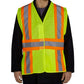 High-visibility yellow UHV312 HiVis Expandable Mesh Vest with orange and reflective stripes