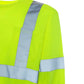 High-visibility UHV403 HiVis Long Sleeve Tek Tee with reflective stripes in breathable fabric