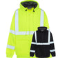 High-visibility UH424 HiVis Sweatshirt in neon yellow and black with reflective stripes