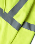 High-visibility yellow UHV424 HiVis Sweatshirt with reflective gray stripes for safety