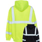 High-visibility neon yellow UHV424 HiVis Sweatshirt with reflective safety stripes