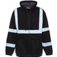 Black UHV424 HiVis Sweatshirt with reflective safety stripes on chest and arms