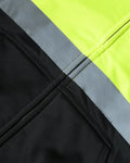 High-visibility UHV425 HiVis Soft Shell Full Zip Hoodie safety zip hoodie in black, gray, neon yellow