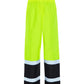 High-visibility UHV452P HiVis Pro Grade Rain Pants with reflective stripes and neon yellow