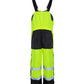 High-visibility UHV500 HiVis Lined Bib Overalls with reflective stripes and black panels