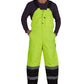 High-visibility UHV500 HiVis Lined Bib Overalls with reflective stripes and black panels