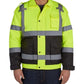 High-visibility UHV562 HiVis Quilt Lined Bomber Jacket with reflective stripes