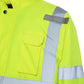 High-visibility UHV562 HiVis Quilt Lined Bomber Jacket with reflective stripes and pockets