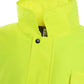 Neon yellow UHV562 HiVis quilt lined bomber jacket with black buttons for visibility