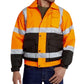 High-visibility orange and black UHV562 HiVis Quilt Lined Bomber Jacket with reflective stripes