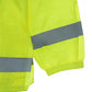 High-visibility yellow UHV658 HiVis Pack Anorak with reflective gray stripes